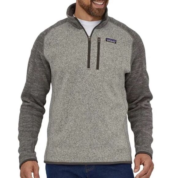 Patagonia Other - Patagonia Better Sweater Gray 1/4 Zip Pullover Men’s Small Fleece Lined Long Sle
